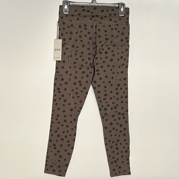 Pact Dark Brown Polka Dot Leggings - Picture 2 of 5
